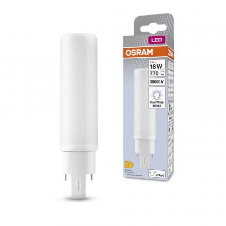 OSRAM DULUX G24q-2 LED HF & AC Kompaktlampe 7 W wie 18W 4000K universalweiss EVG